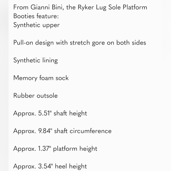 Gianni Bini Black Patent Lug Sole Chunky High Heel Pull On Boots Ryker 9 9 1/2 - Picture 2 of 6